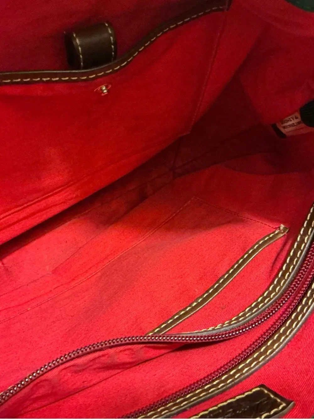 Dooney & Bourke Natural Brown Florentine Leather Hobo with Braided Strap! GUC!!
